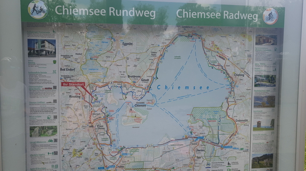 Die Radkarte „Rund um den Chiemsee“